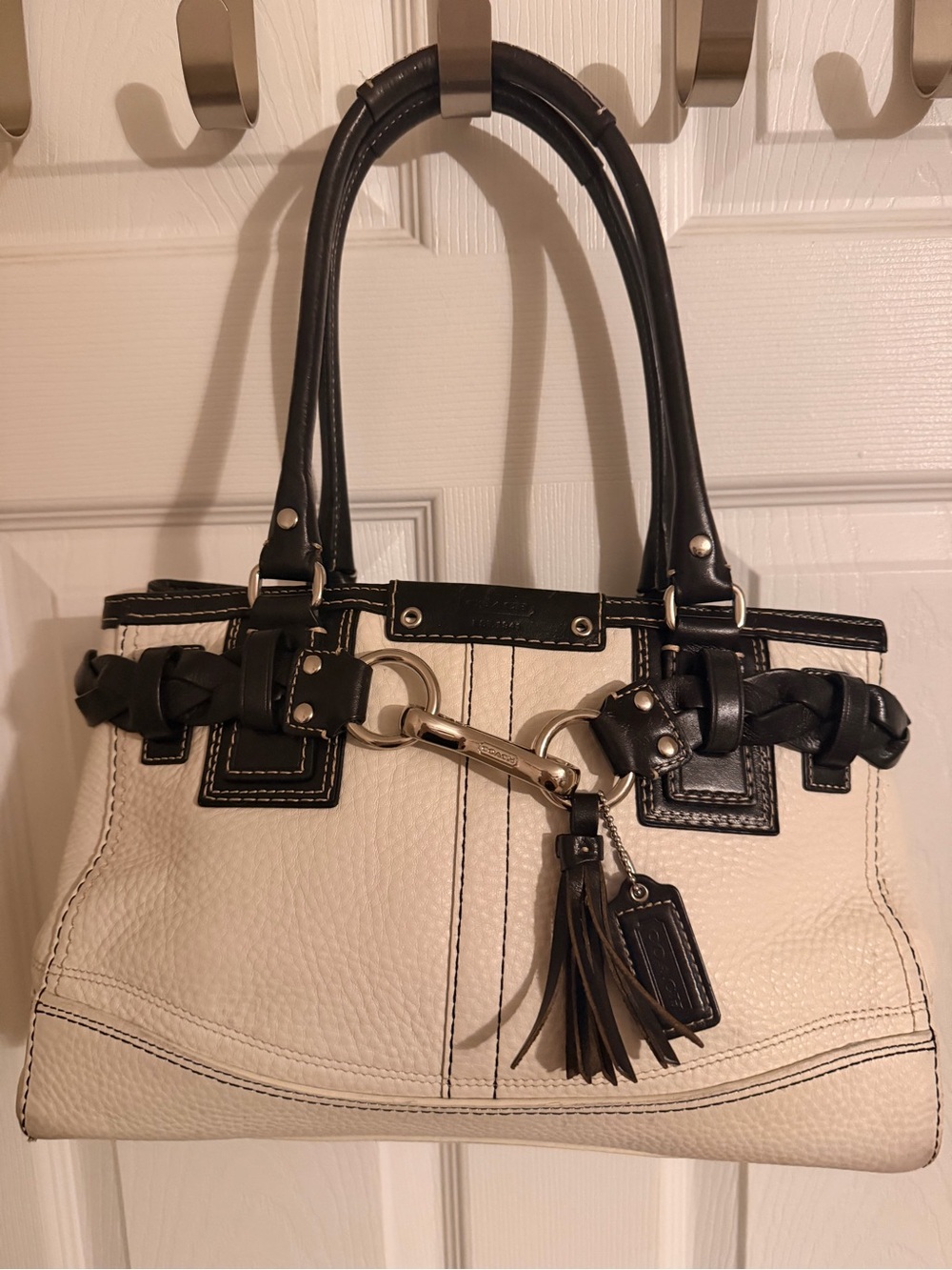 Vintage Y2K COACH Hamptons Braided Satchel